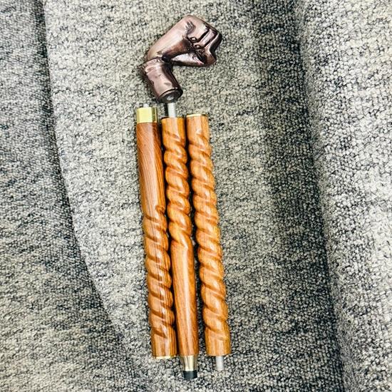 Walking Stick Premium Quality Style Punch Head Handle Handmade Wooden Cane