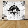 Tai Chi Yin Yang Moon and Sun Tapestry Chinese Style Art Printing Tapestries Wall Hanging Decor for Bedroom Living Room Dorm