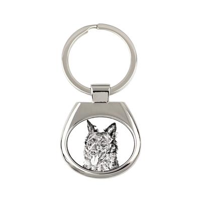 Mudi - Keychain with a Dog, Keychain with a Print, Personalized Pendant from the Brand
