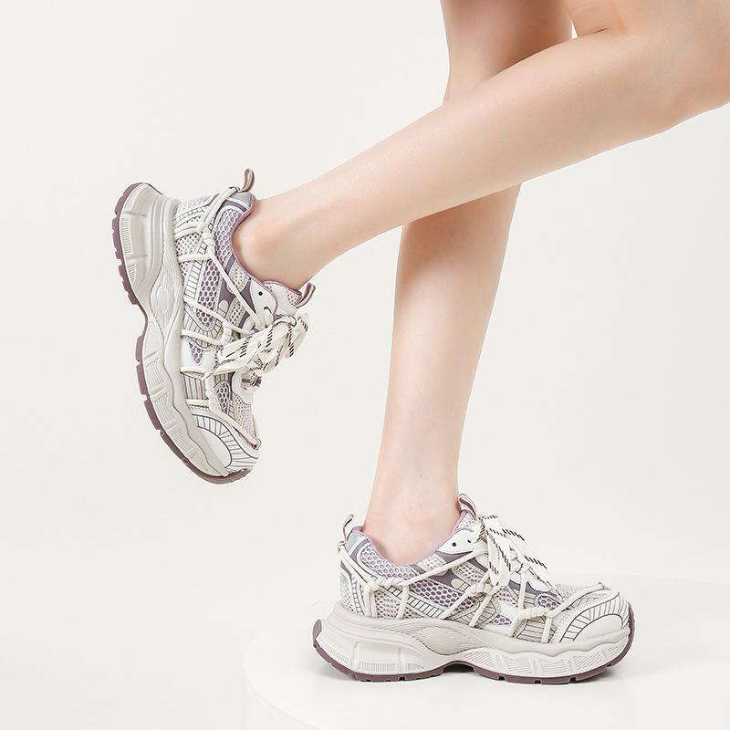 2025 New Platform Dad Shoes Women's Summer Shoes Women's Shoes Versatile Breathable Sports Shoes Women's Shoes Casual Shoes