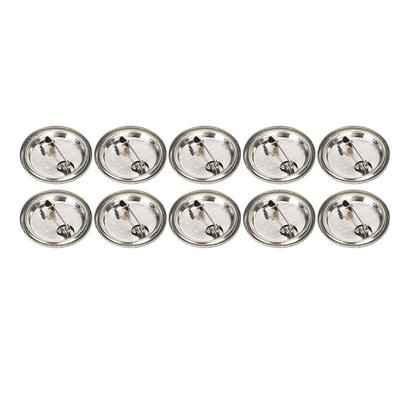 100 Stück Blanko Anstecknadel-Button Rund Sicherheitsabzeichen Emblem Medaillen-Teile Zubehör für Handwerksgeschenke