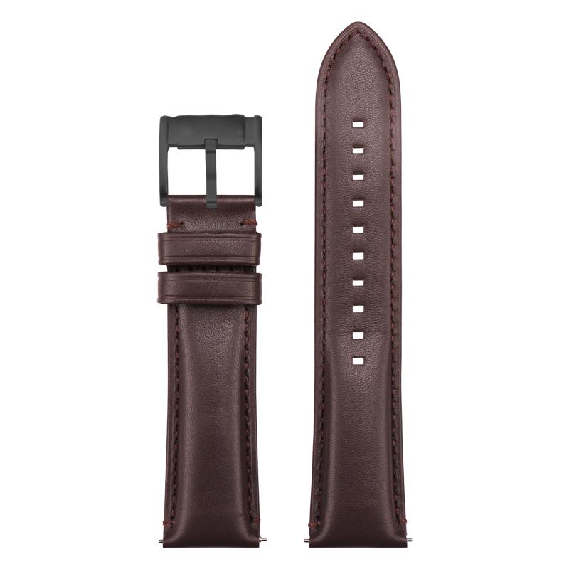 For Fossil Fs4813 Fs4735 Q Smart Series Men's Genuine Cow Leather  Sweatproof Breathable Watchbands with Needle Buckle  22 24mm