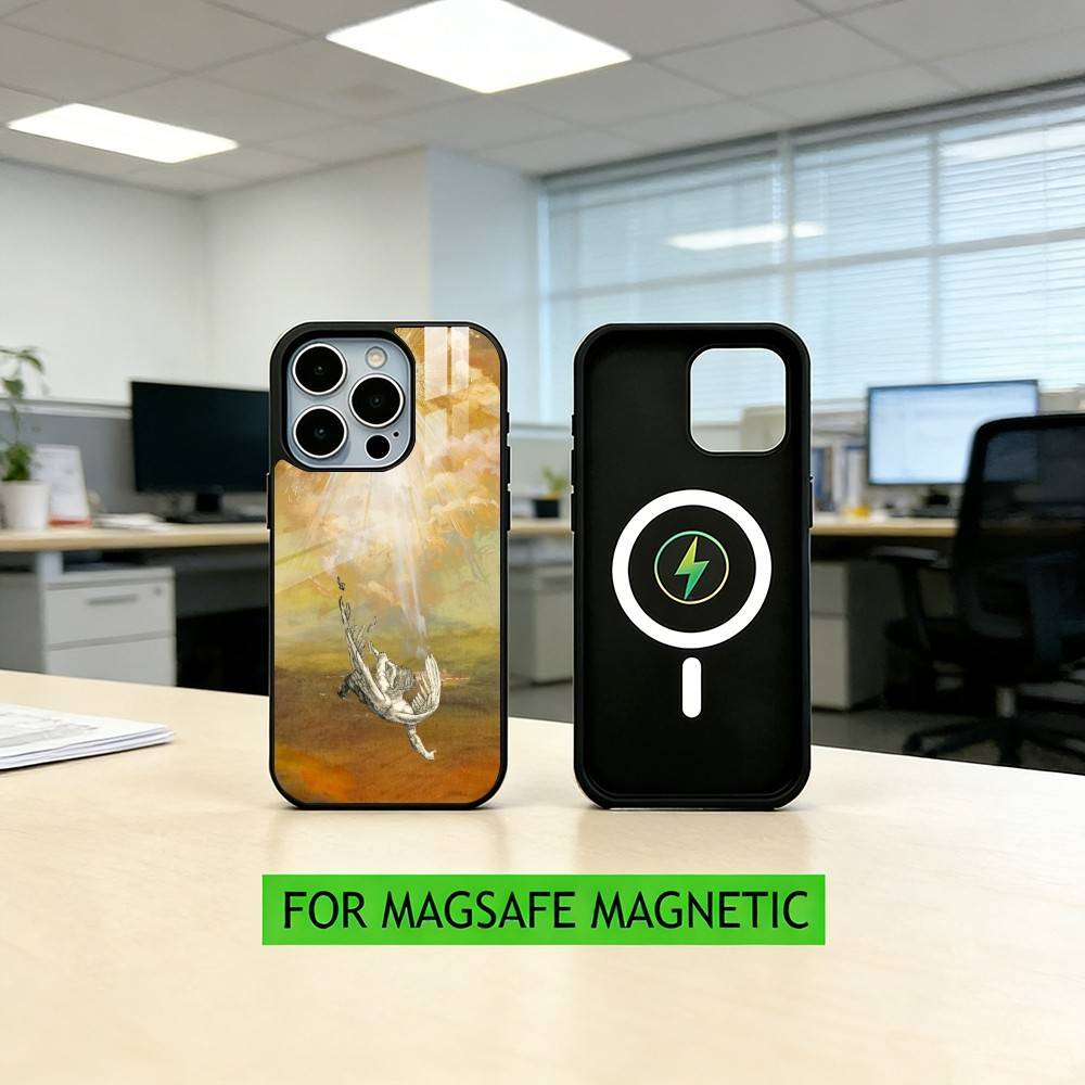 I- Ikarus Handyhülle Für iPhone17,16,15,14,13,12,11 Plus,Pro Magnetisch Für Magsafe Kabelloses Laden
