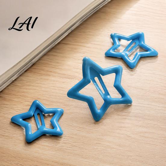 Decorative Hair Jewelry for Women Cute Star Clips Girls Glitter Metal Snap Barrettes Charming Accessories Gifts Bangs Braids And Hairstyles,