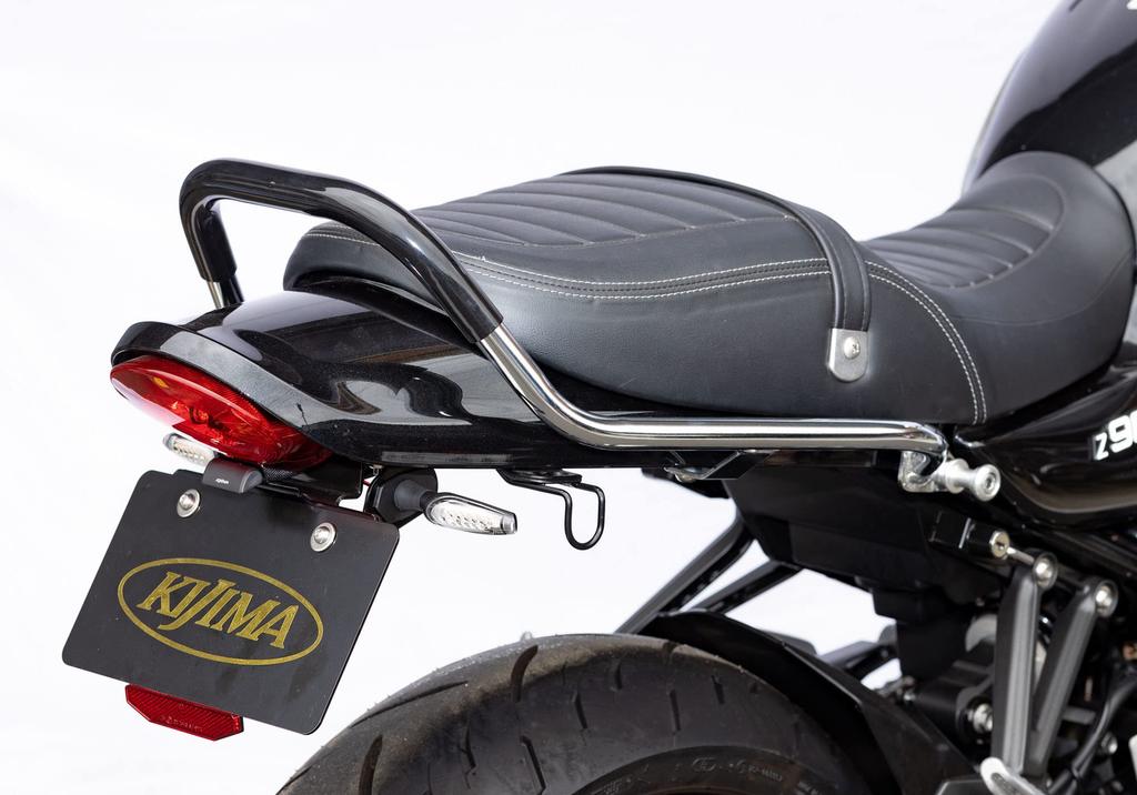 Kijima Motorcycle Tandem Steel with Chrome Plated and Rubber Part Number Z900RS/CAFE ('18-) Parts Grips, Coating, 210-5443