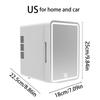 6L Mini Car Refrigerator 12V DC 100~240V AC Electric Portable Beauty Cooler Warmer Freezer US/UK/EU Car Mini Fridge Ice Box