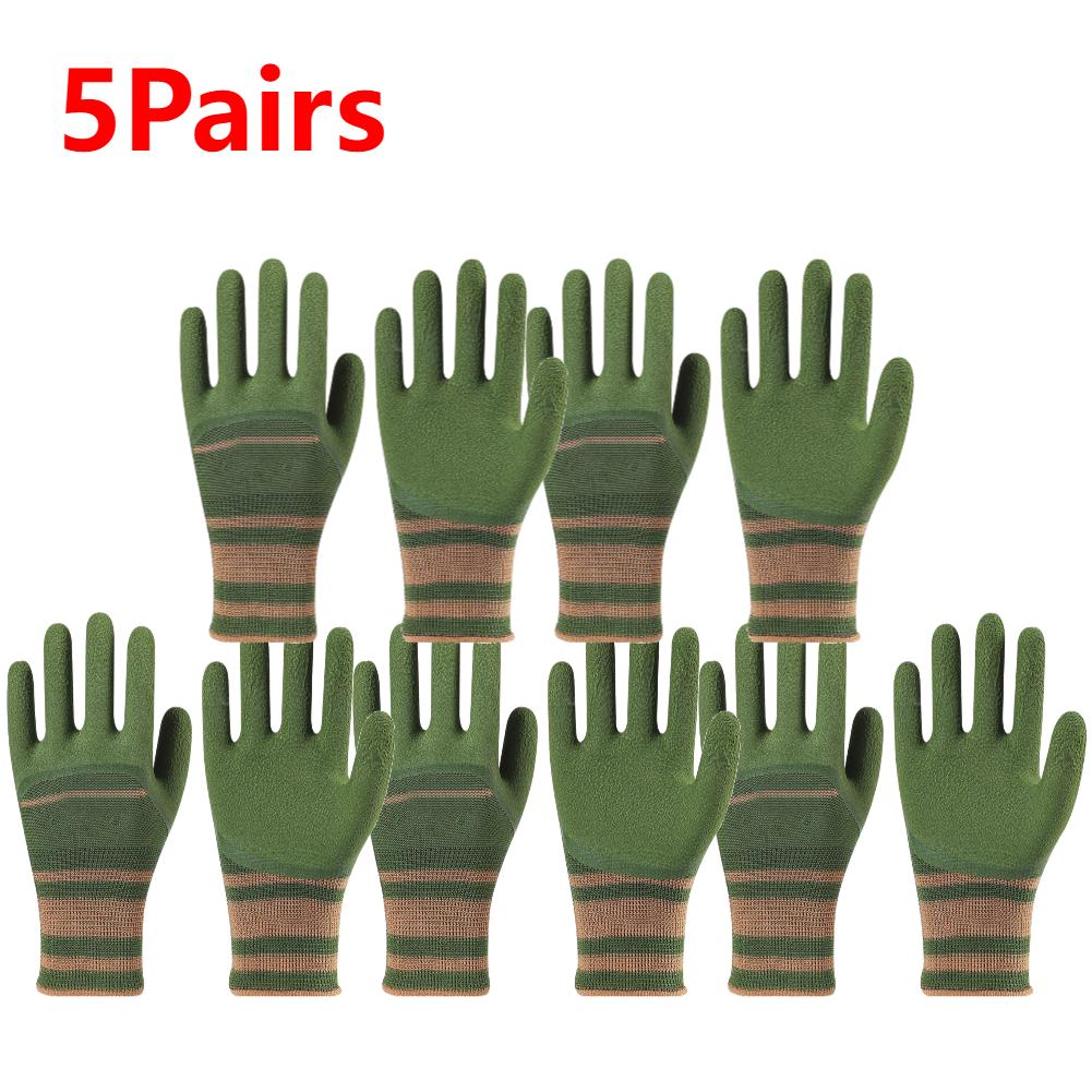 1-5 Paar Neue Arbeits-Schutzhandschuhe Wasserdichte Gartenhandschuhe Dornenfest Anti-Rutsch Atmungsaktiv Rosenhandschuhe Für Männer Frauen