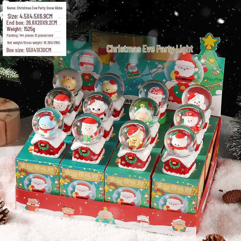 Christmas Crystal Ball Music Box Lantern Ornament