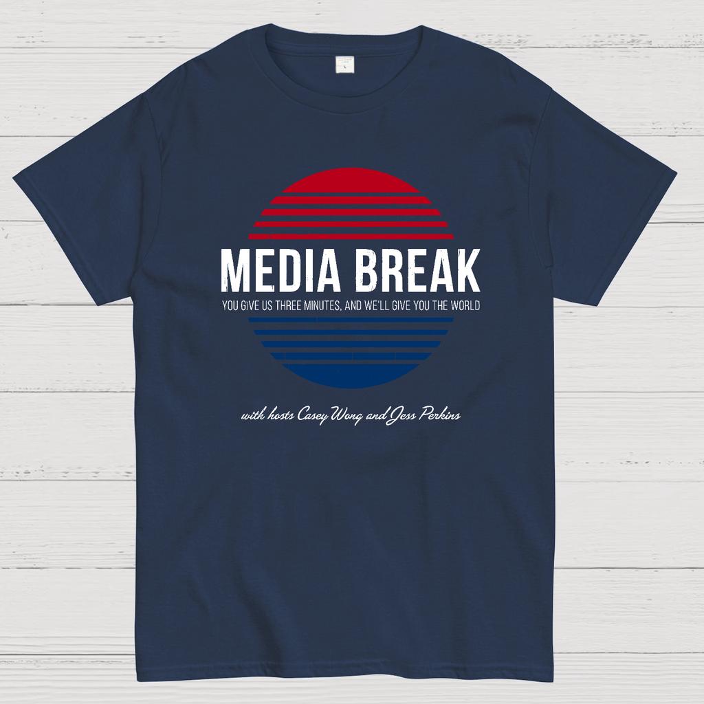 Media Break Cotton Summer Casual Cool Loose T-Shirt