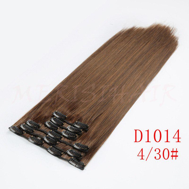 MERISIHAIR Women Long Straight Hair Extensions Wig Natural Clip In Hair Synthetic Heat Resistant Fiber Hairpiece for Women