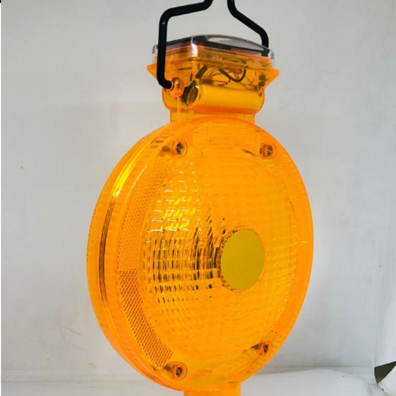 Solar Yellow Flashing Road Construction Warning Light