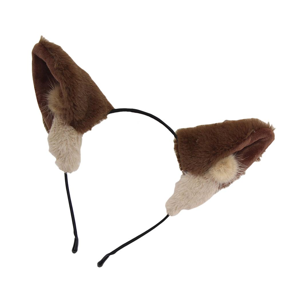 Welpenohren Haarband Foto-Requisiten Felliger Haarreif Stirnband Party Kopfschmuck Lustige Stirnbänder für Musikfestival