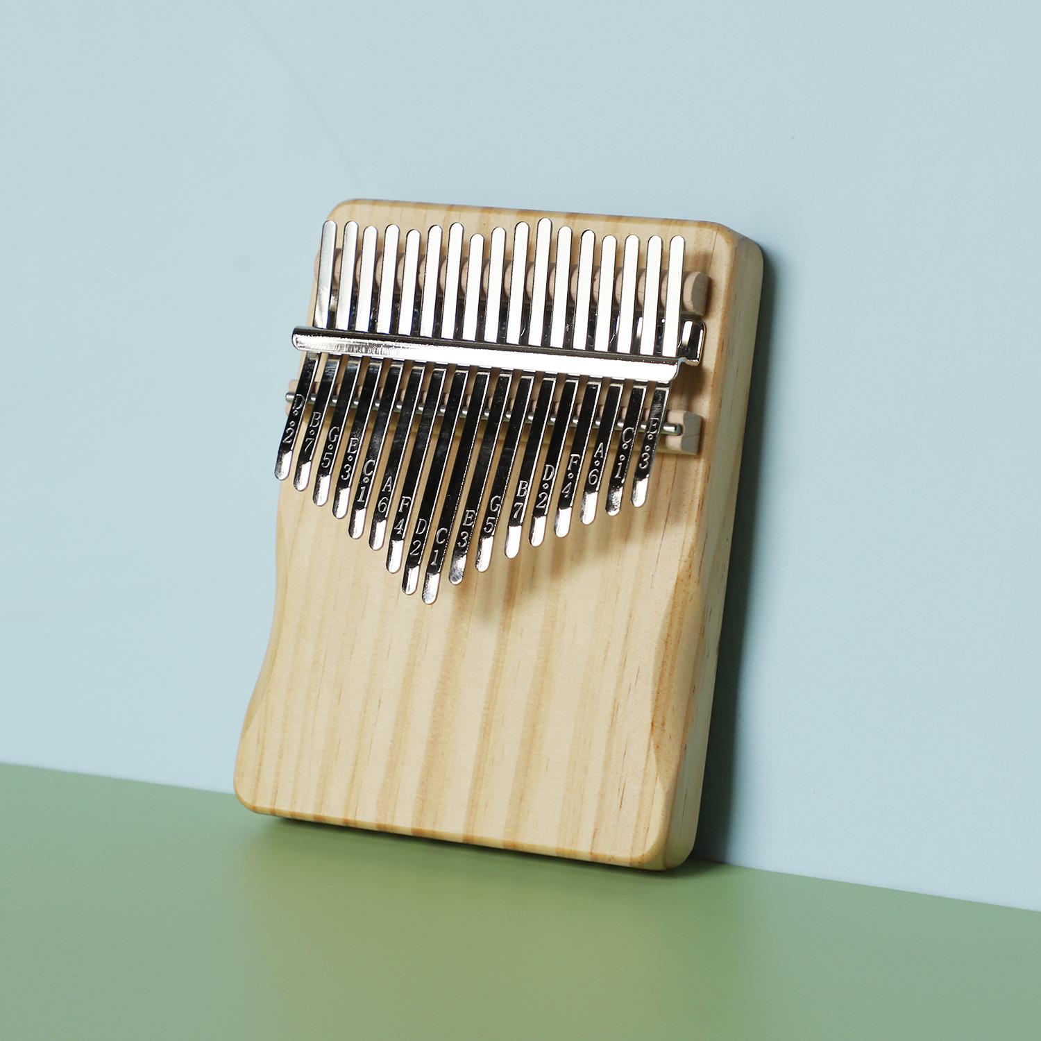 

Beginner Kalimba Thumb Piano - 21 or 17 Notes, Easy to Learn Finger Piano Instrument