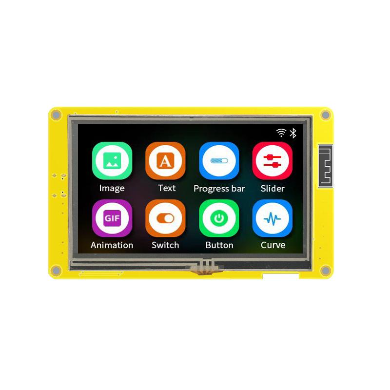 4.3-inch ESP32S3 Touchscreen IoT Development Board with WiFi, Bluetooth, Smart LCD Display, and LVGL