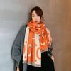 New European and American Style Autumn and Winter Versatile Warm Autumn and Winter Scarf for Women High End Imitation Cashmere Letter Shawl
