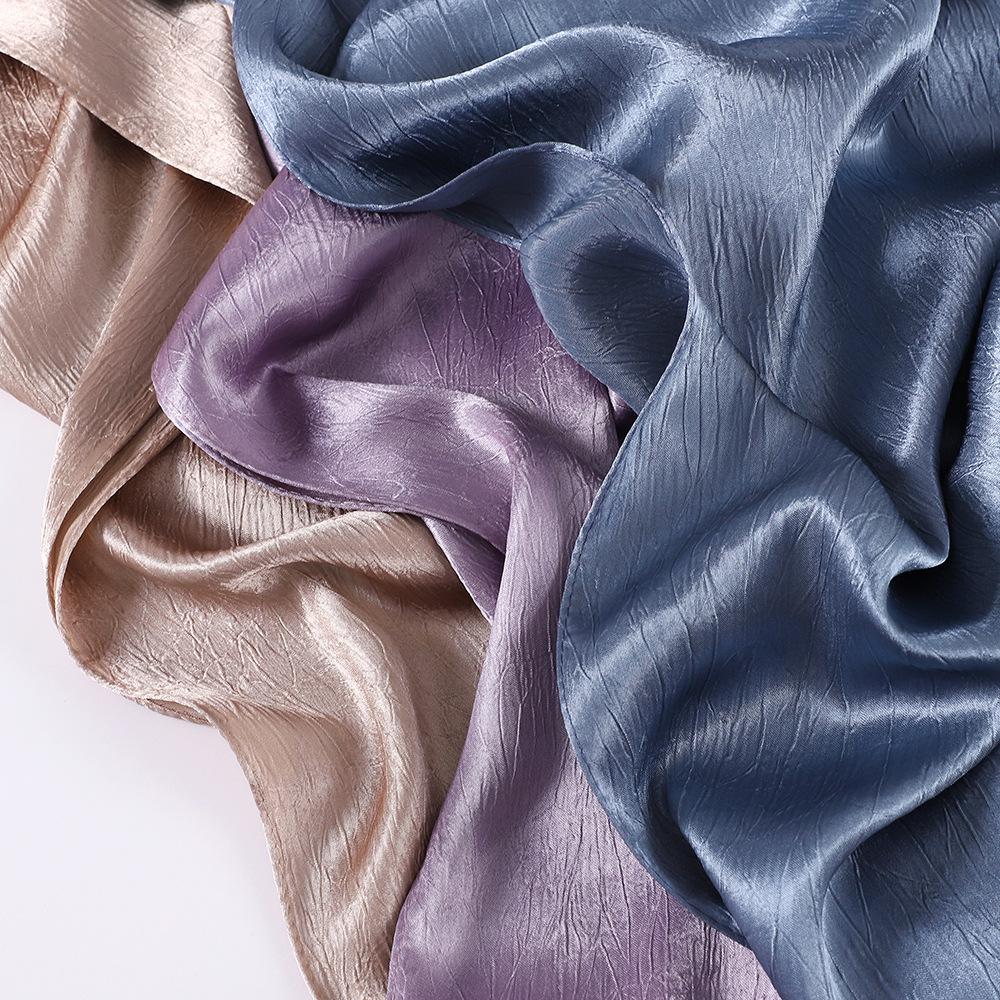 Chiffon Hijab Silk Scarf For Women Scarves Luxury Bandana Headband Headscarf Shawl Chic Muslim Woman Turban Hijabs