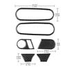 AIRSPEED Volkswagen Beetle Accessories Real Carbon Fiber Car Door Inner Grab Handle Cover Frame Interior Parts Decorative Frame Stylish Custom Dress
