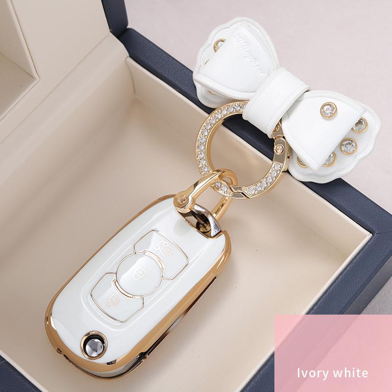 Soft Tpu Car Flip Key Case Cover Keychain For Buick Verano Encore Gx Gl6  -  For Opel Vauxhall Astra K Corsa E Protector