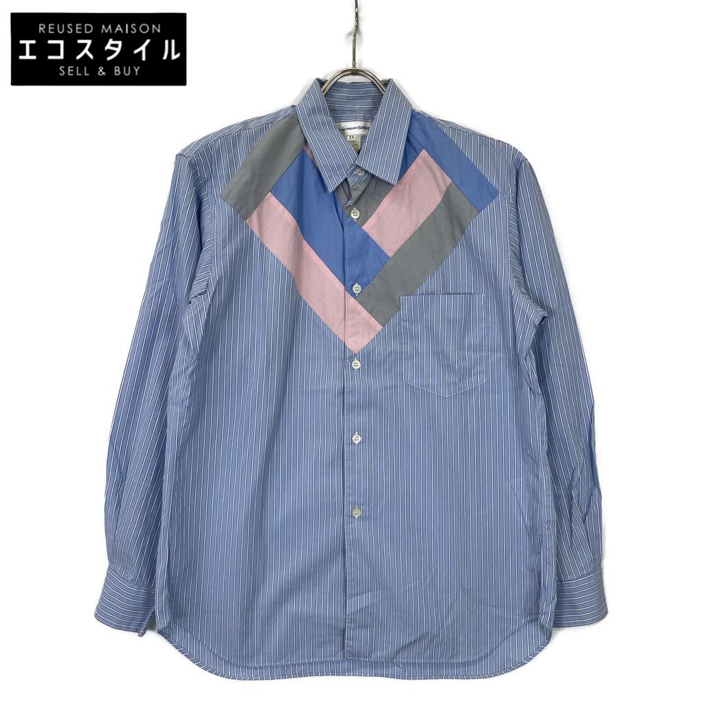COMME des GARCONS SHIRT W17051 Striped shirt with switching tops XS multicolorUsed