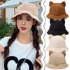 Sunscreen Bucket Hat Cat's Ears Fisherman Hats New Basin Hats  Gift