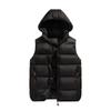 Cotton Vest Men's Fashion Autumn and Winter Large Size Thickened Outer Wear Vest Vest Vest Trend Casual Hooded Vest Jacket