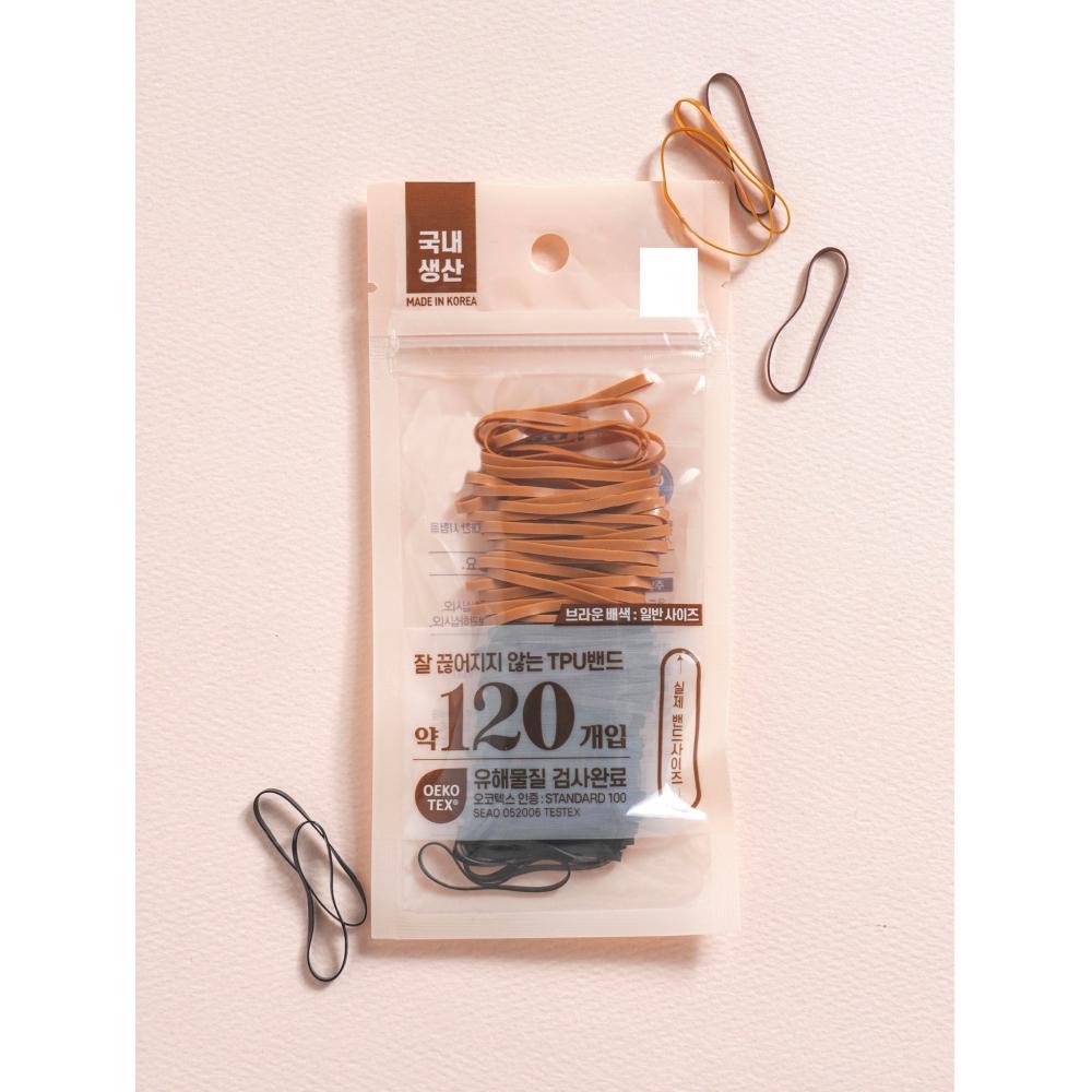 

Daiso ТПУ резинки 120 штук коричневые
