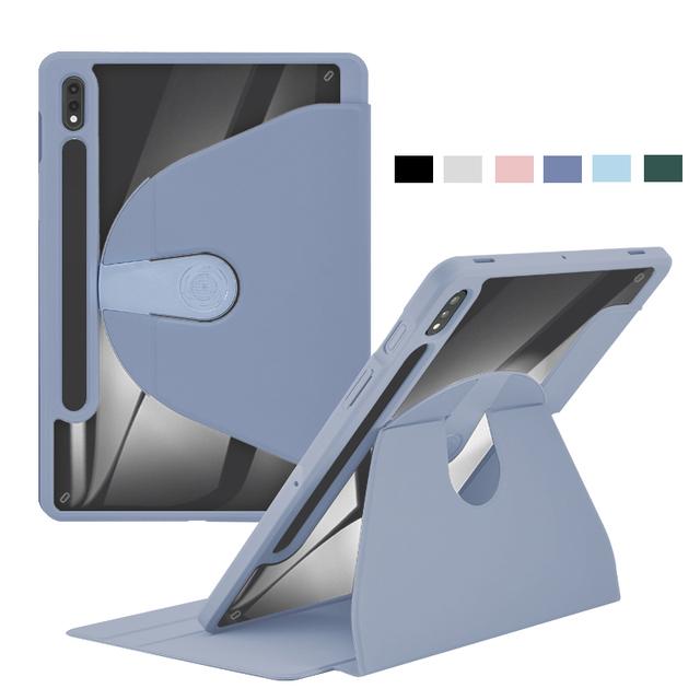 Custodia Sottile Ibrida per Samsung Galaxy Tab A7 A8 A9 plus S6 Lite S7 FE S8 S9 Plus 12.4 pollici S8 Ultra Copertura Rotante a 360° con Portapenne
