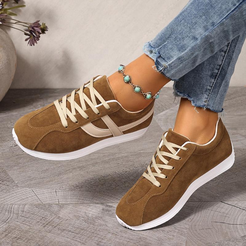 Women Casual Walking Shoes New 2025 Autumn Flat Lace Up High Quality Sneakers Fashion Wild Flat Sole Loafers Women Sports Shoes