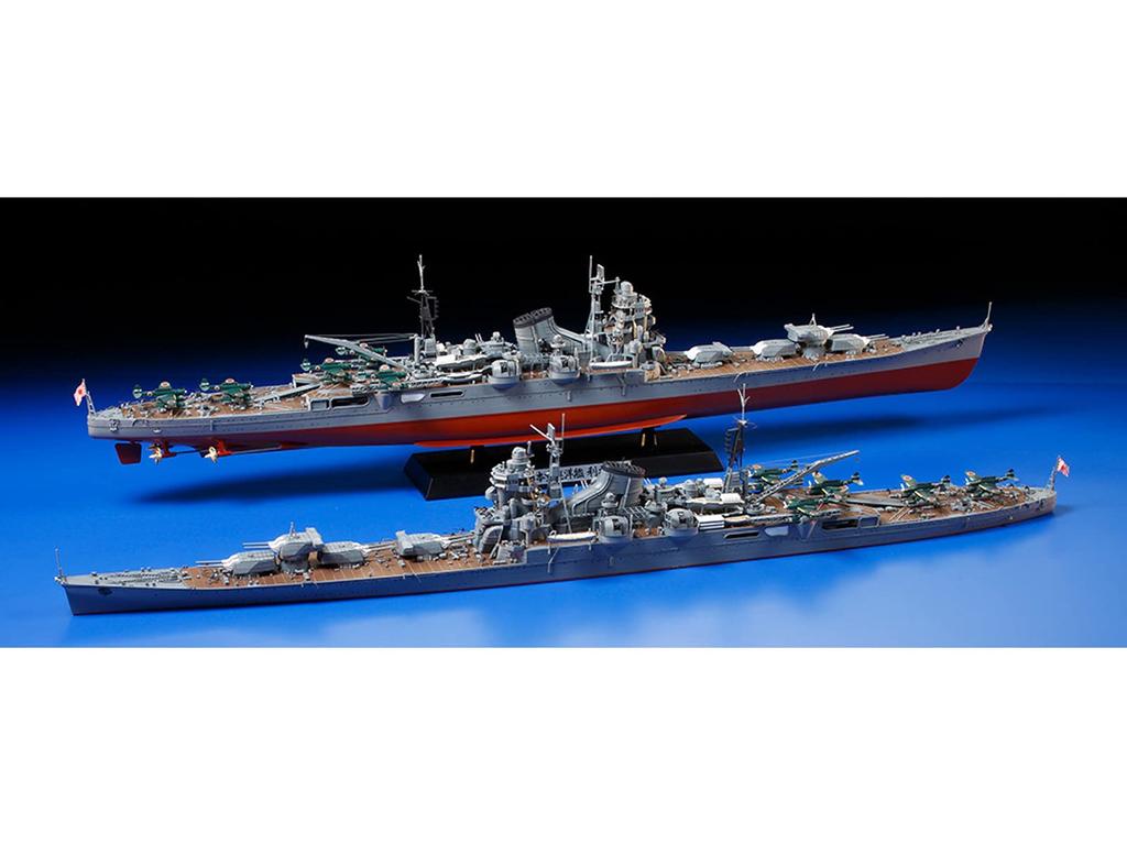 Tamiya Ship Series 24 Japanese Navy Heavy Cruiser Tone Plastic Model 1/350 No.