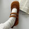 Fashion 2025 Fashion Round Toe Shallow Mary Jane Shoes Women Soft Sole Casual Shoes Female Retro Slingback Mule Flats Zapatos