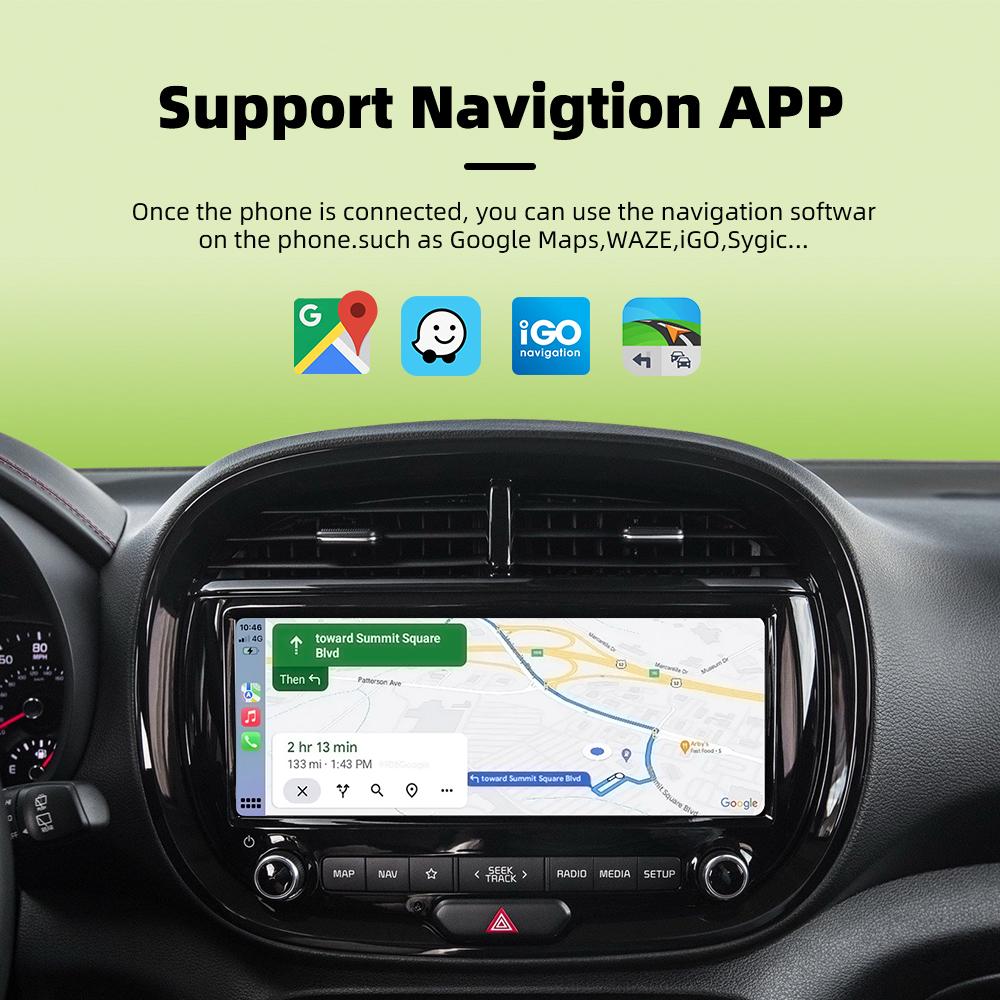 Adaptor CarPlay fără fir 2 în 1 pentru Apple iPhone Android Conversie cu fir la wireless Conexiune rapidă Adaptor Carplay Smart AI Box