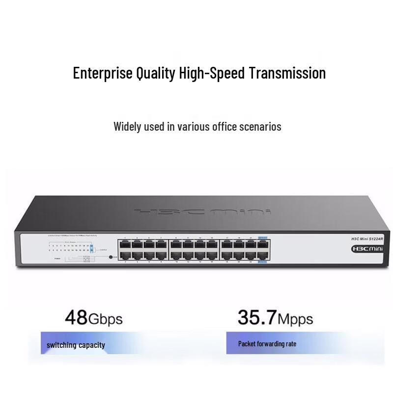 H3C S1224R 24-Port Gigabit Unmanaged Network Switch