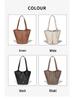 Extra Large Genuine Leather Single Shoulder Market Basket Bag - Top Layer Cowhide Exquisite Women's Handheld Bucket Bag