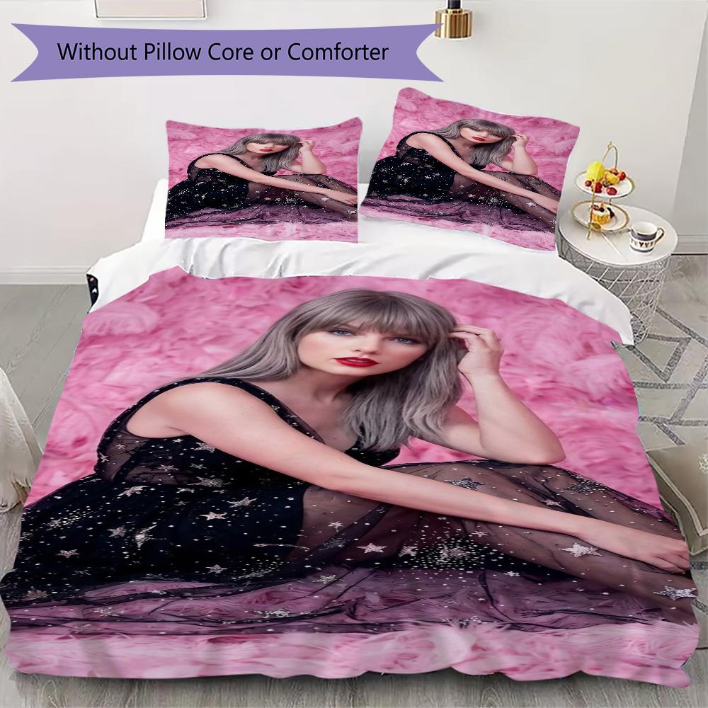 Taylor Swift Eras Tour Threepiece Set Without Core 1 Duvet Cover 2 Pillowcase Without Core Christmas Birthday Gift Soft And Comfortable