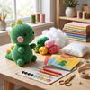 Crochet Kit for Beginners - DIY Yarn Doll Making Set with Crochet Hook and Yarn Balls
