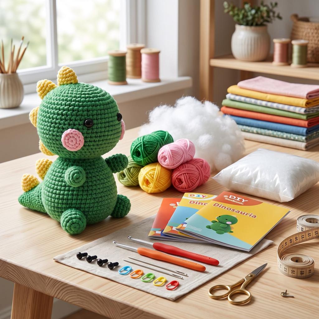 Crochet Kit for Beginners - DIY Yarn Doll Making Set with Crochet Hook and Yarn Balls