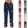 Men's Christmas Printed Pajama Pants for Casual Sleep