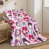 Anime Style Cute Girls Pattern Blanket Print Blanket Soft and Cozy Perfect for the Living Room Bed Sofa or a Nap,gift