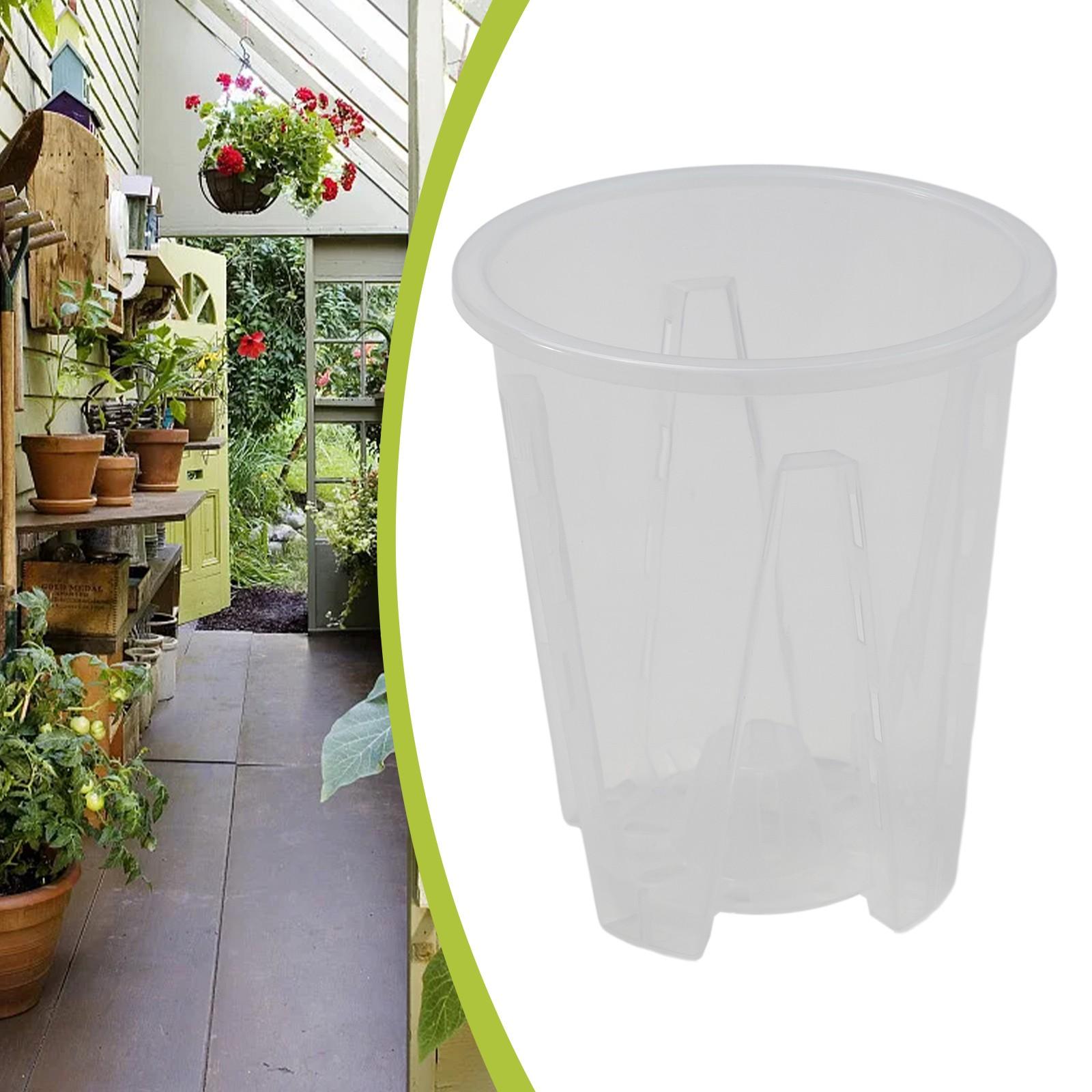 

Пластиковый цветочный горшок цветочный горшок для выращивания орхидей с прорезями 14cm