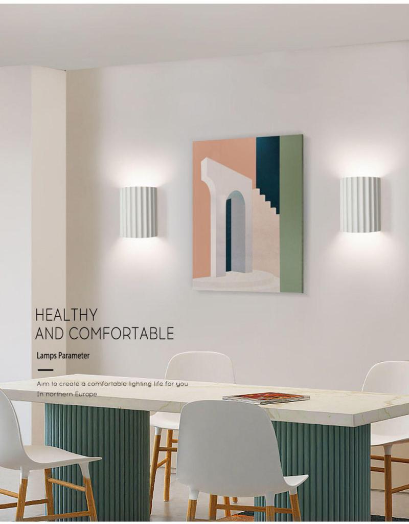 Nordic Macaron Wall Lamp for Bedroom and Living Room Aisles