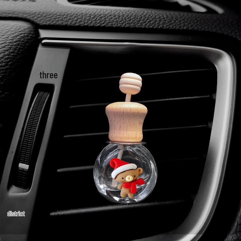 Creative Car Air Vent Perfume Clip - Christmas Ornament and Aromatherapy Bottle