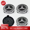 Car Sticker 4pcs 75mm ABS Black Car Wheel Center Caps Rims Hub Caps For Mercedes Benz A B C E S CLA CLK ML GLK GLA GLB GLC CLASS