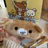 Rilakkuma Plush Pencil Case & Makeup Bag - Cute Japanese Cartoon Style for Girls