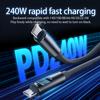 111W Type C to Type C Super Charging Cable Digital Display Fast Charging Cable USB C Data Cable for iPhone 16 17 Xiaomi Samsung