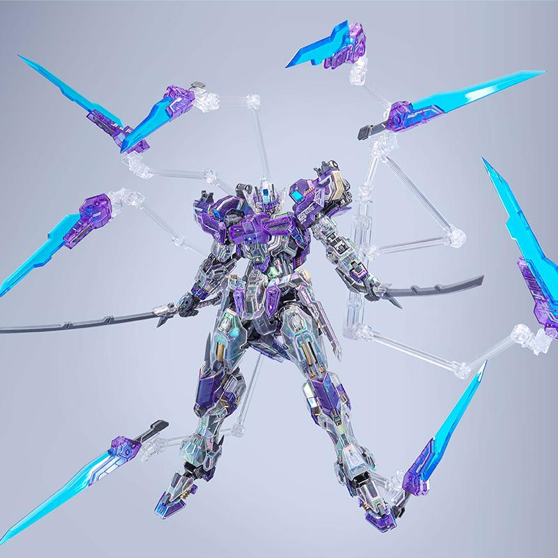 Holographic Translucent Valkyrie Assembly Model Action Figures Hologram Version Mecha SCP Process Toy Collectable Gift