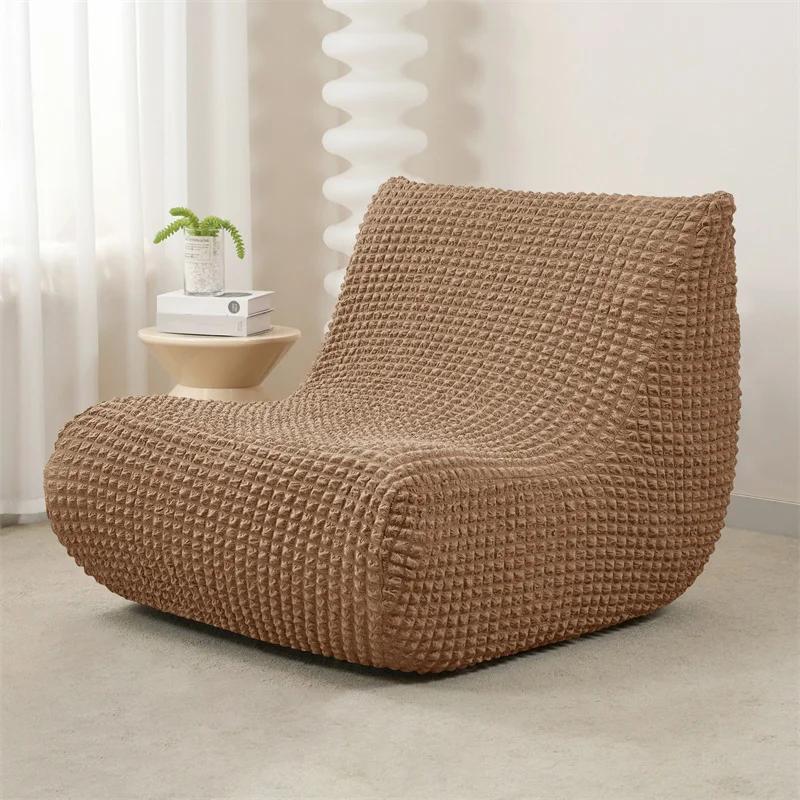 Solid Color Seersucker Sofa Covers Relax Sofa Slipcovers Stretch All-Inclusive Lounge Tatami Chair Cover Balcony