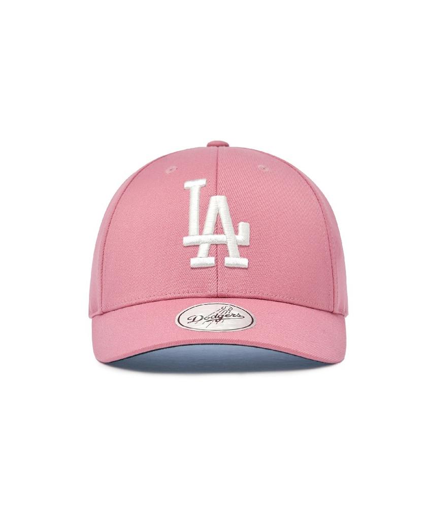Emelbi Signature Cursive Structure Ball Cap La (Pink)