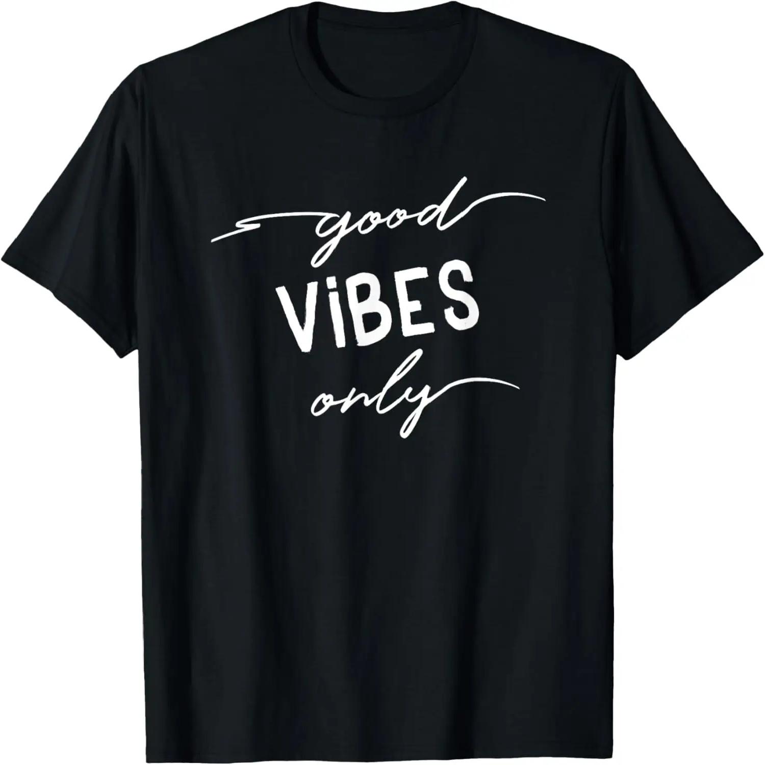 

Good Vibes Only TShirt Cool Summer Vacation Women Men Top T-Shirt XXXXXL чорний