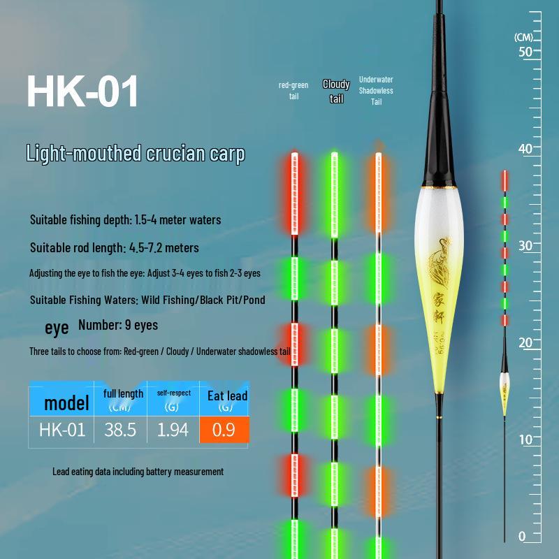 Dual-Use Luminous Fishing Float: Color-Changing, Day/Night, Electronic Bite Alarm for Various Carp Species