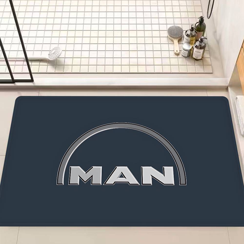 M-Man Truck Logo Door Mat Nordic Style Bedroom Living Room Doormat Home Balcony Anti-Slip Alfombra